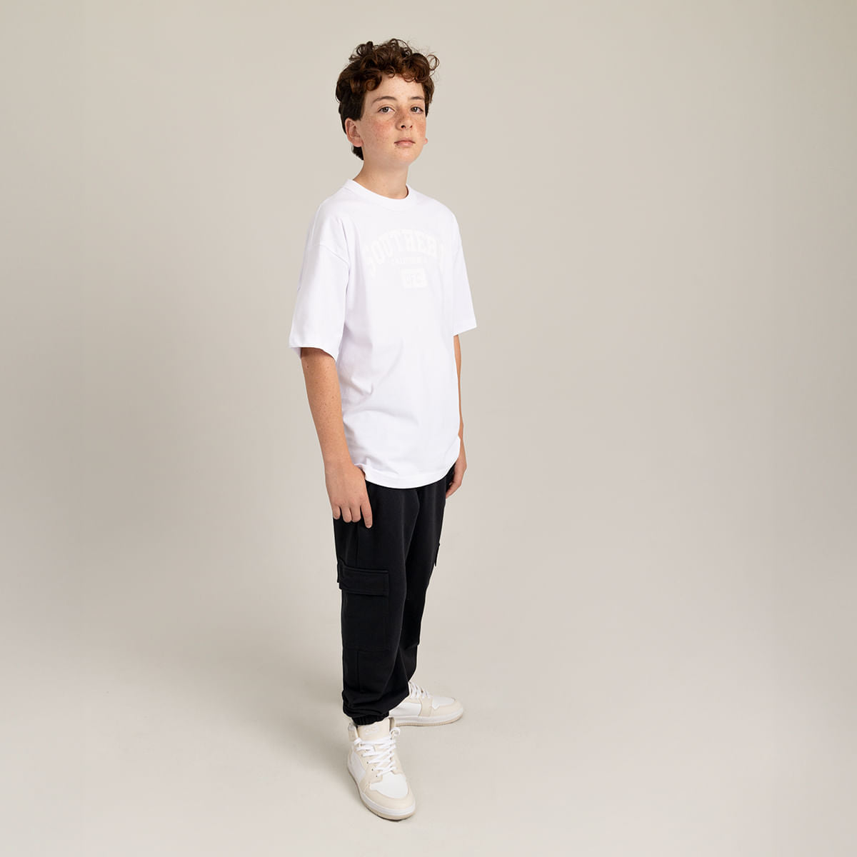 Camiseta oversize manga corta para niño