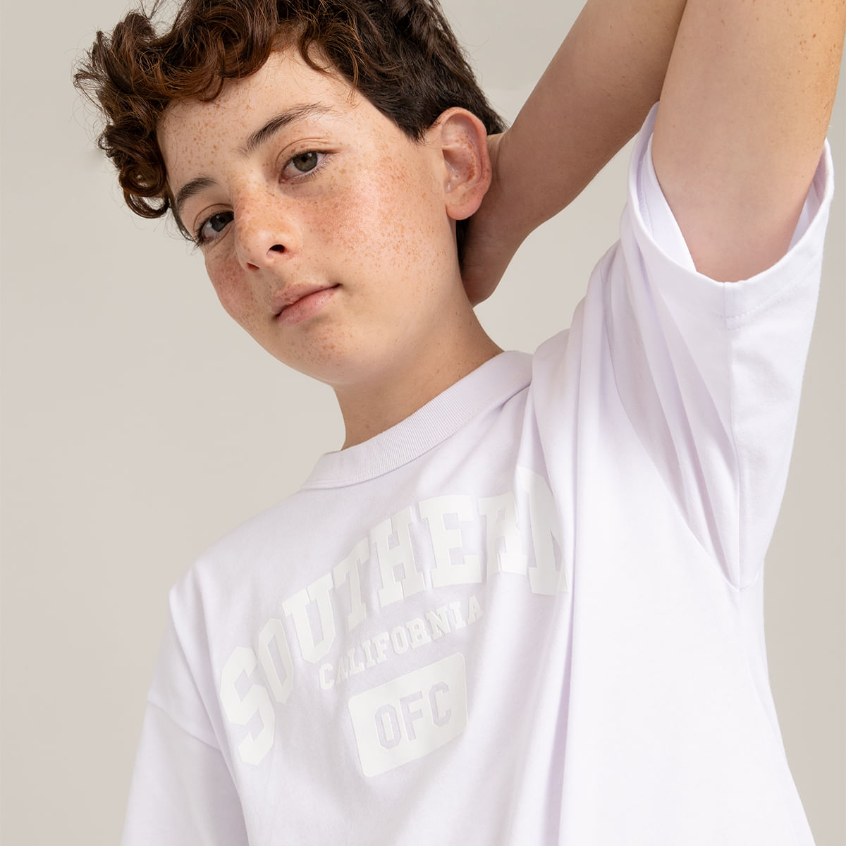 Camiseta oversize manga corta para niño
