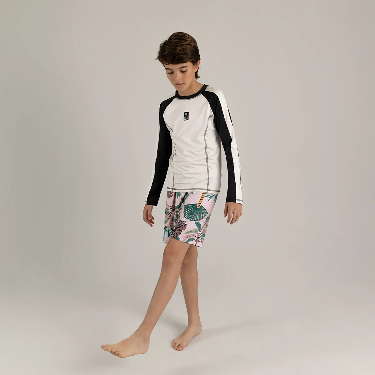 Camiseta de baño manga larga para niño