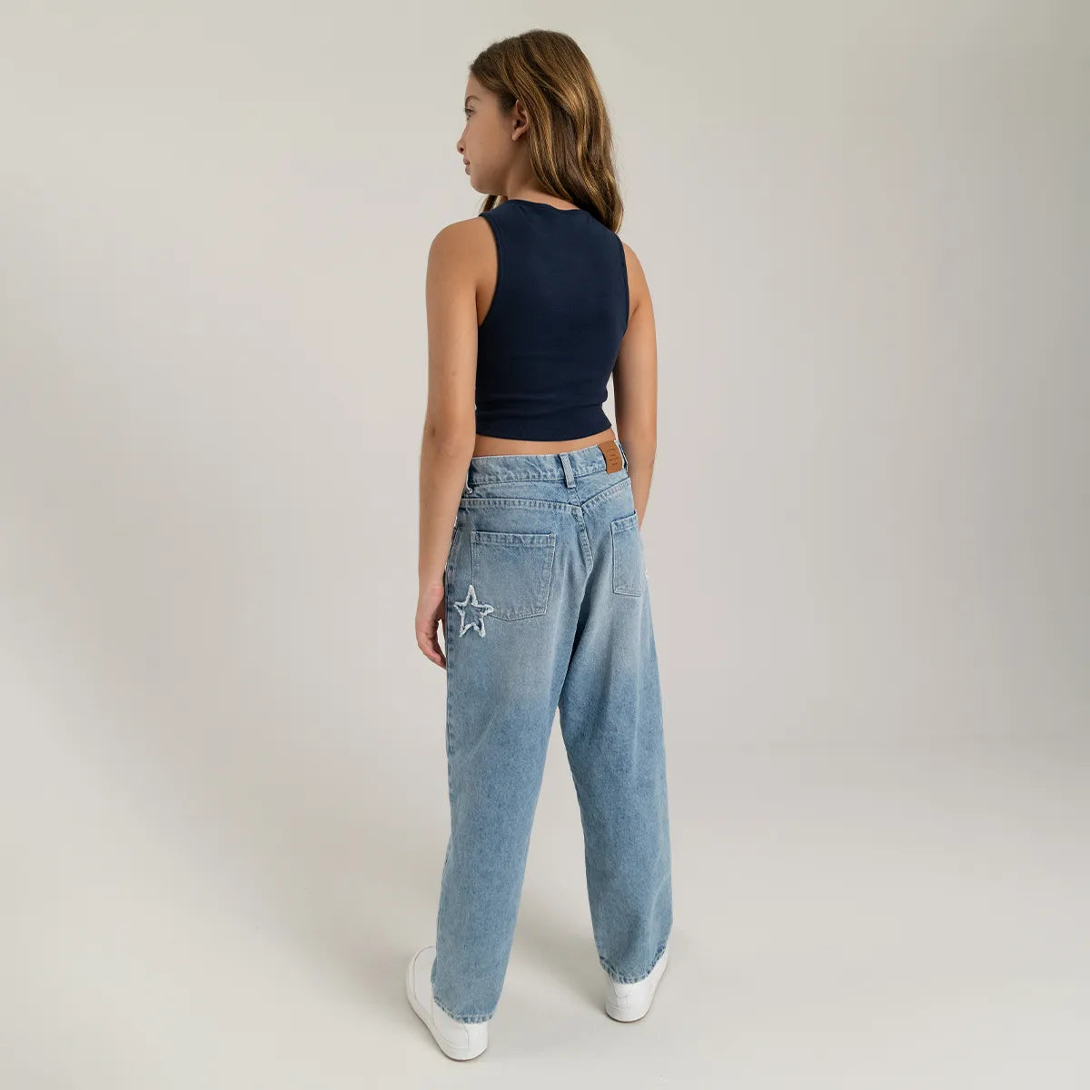 Jean silueta low waist para niña