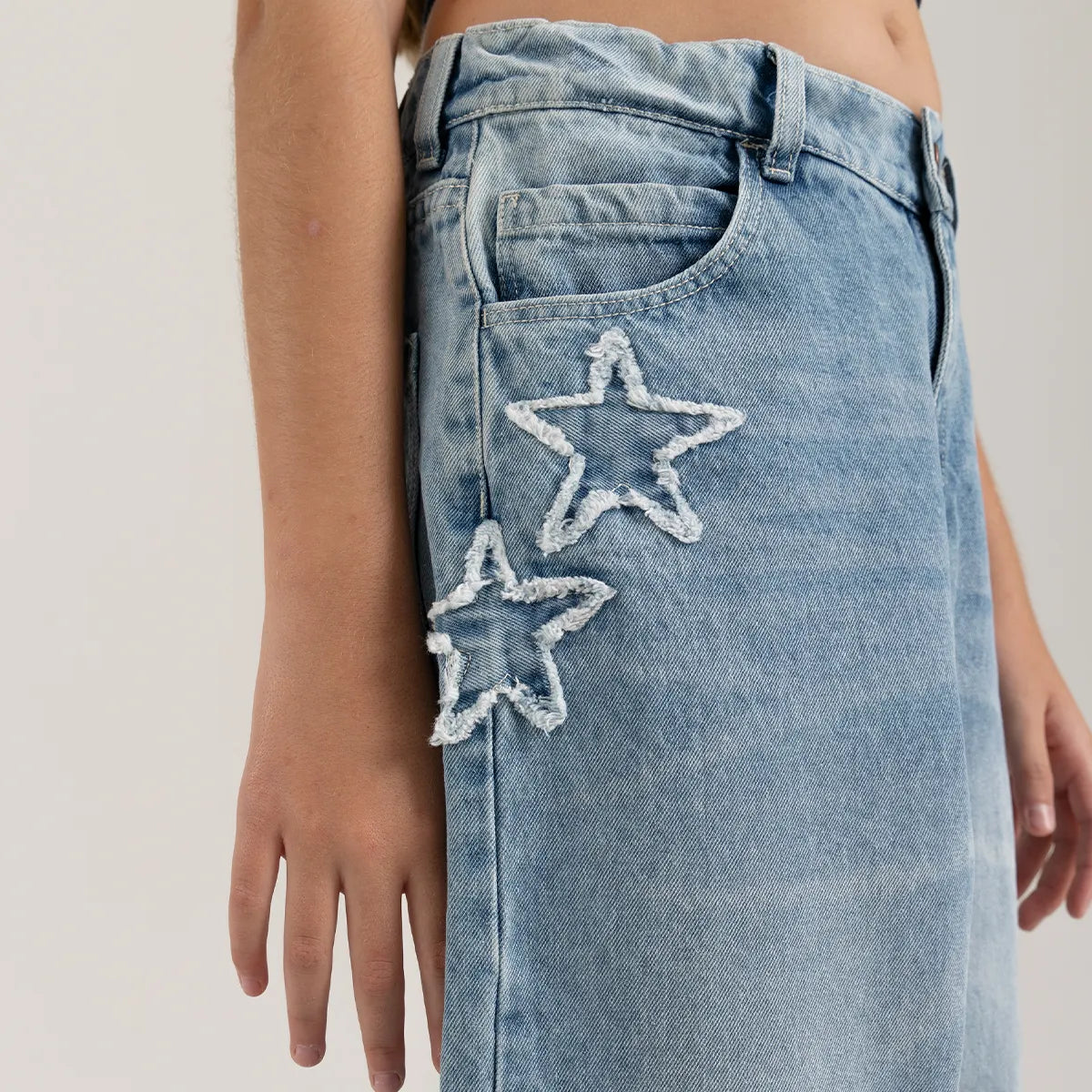 Jean silueta low waist para niña
