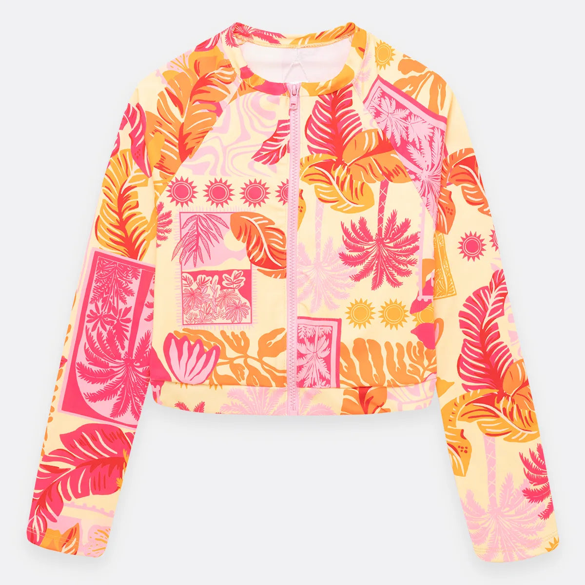 Traje de baño 2 piezas mangas larga para niña