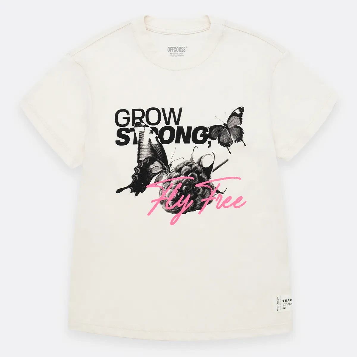 Camisa con gráfico en el frente para niña