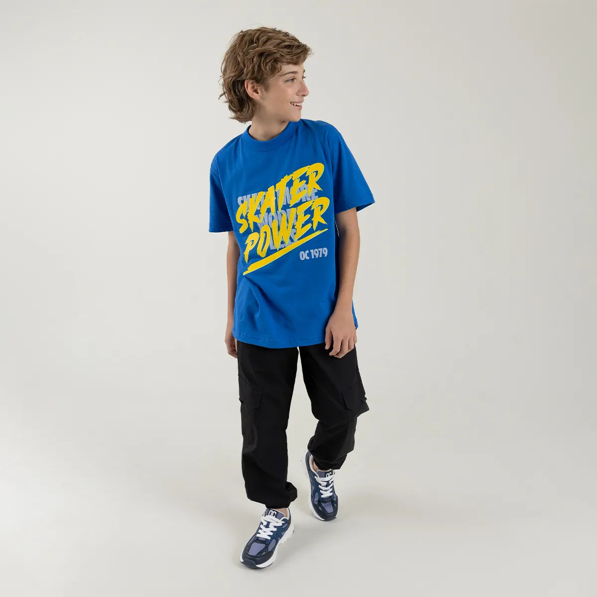 Camiseta manga corta con relieve para niño