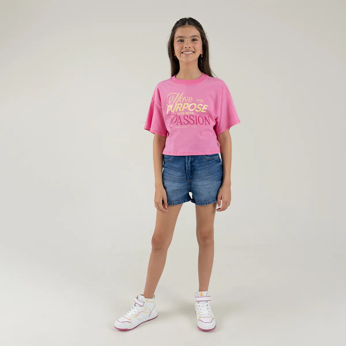 Camisa manga corta para niña