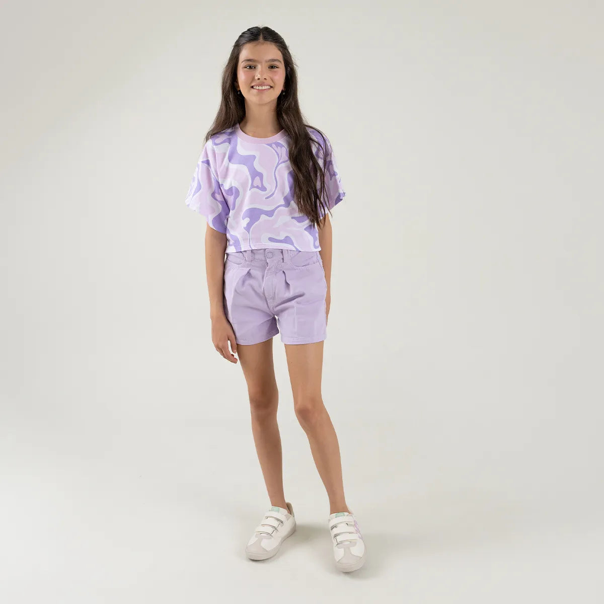 Camisa croptop para niña
