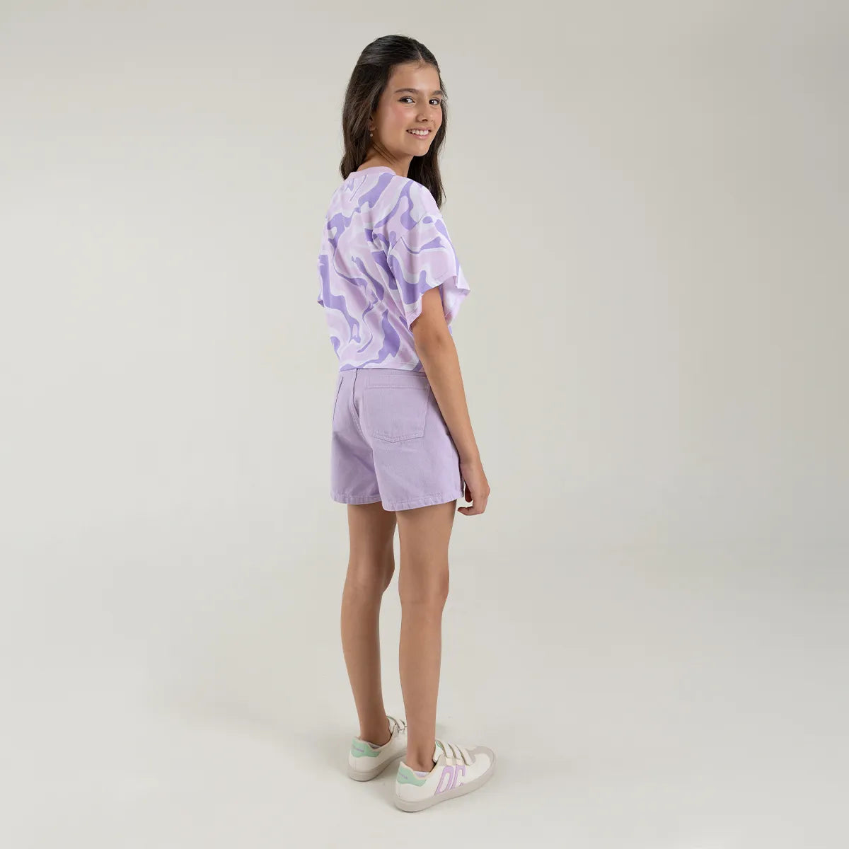 Camisa croptop para niña