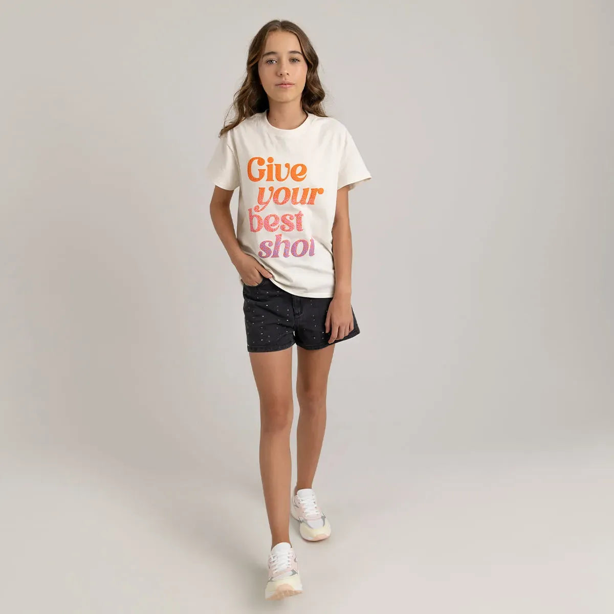 Camiseta para niña con estampado divertido