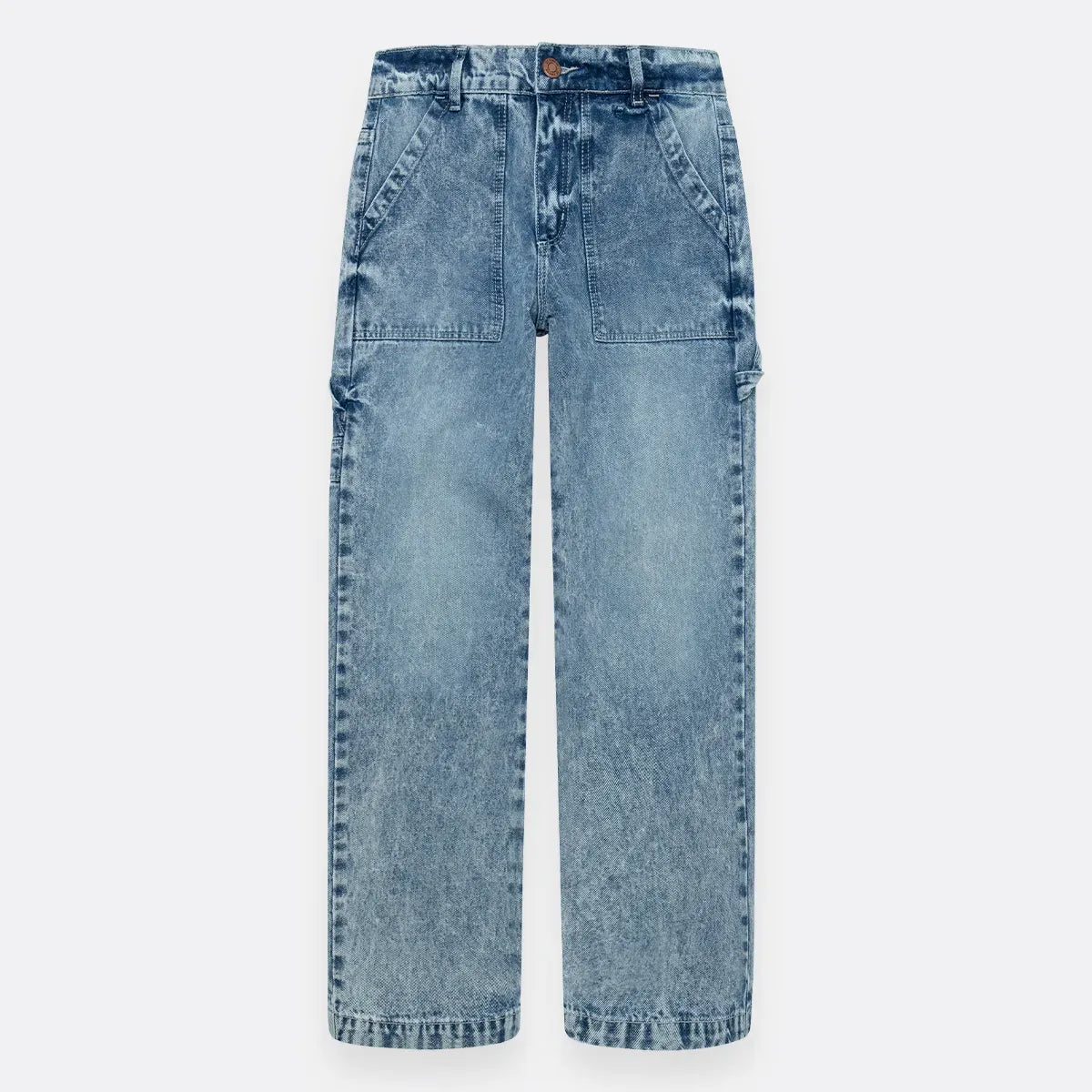 Denim silueta recto para niña