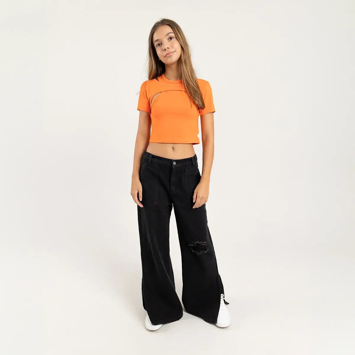 Camisa croptop para niña