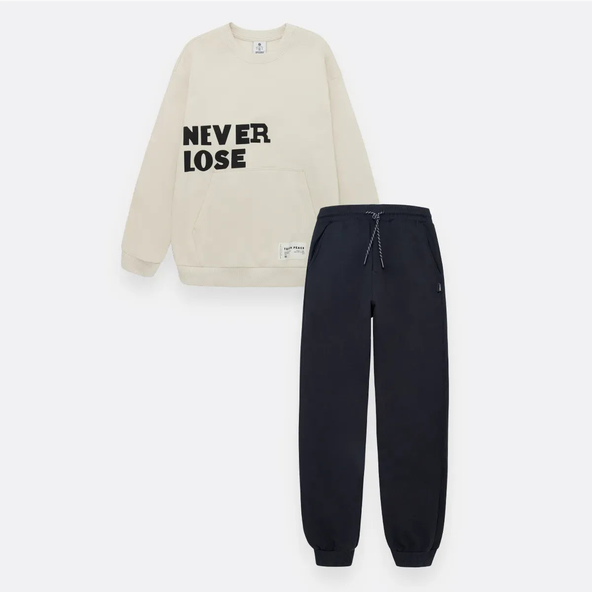 Conjunto de buzo cerrado + sudadera para niño