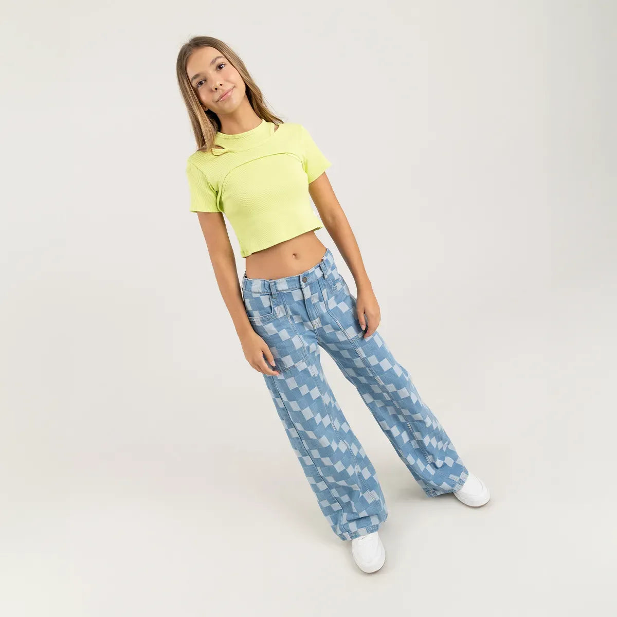 Camisa croptop para niña