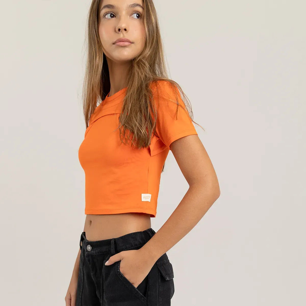 Camisa croptop para niña