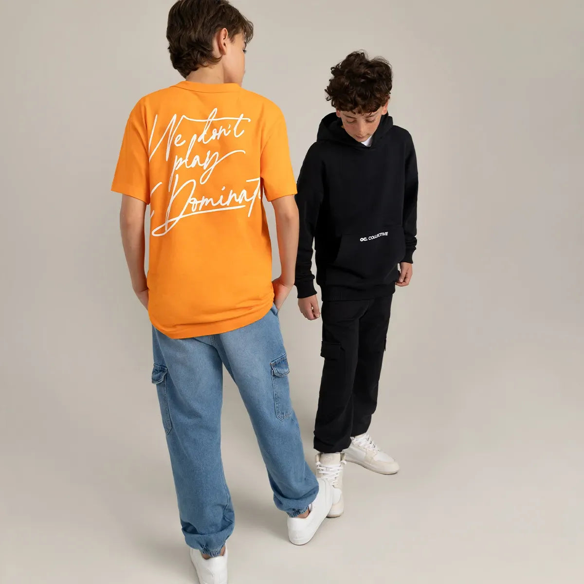 Denim silueta parachute para niño