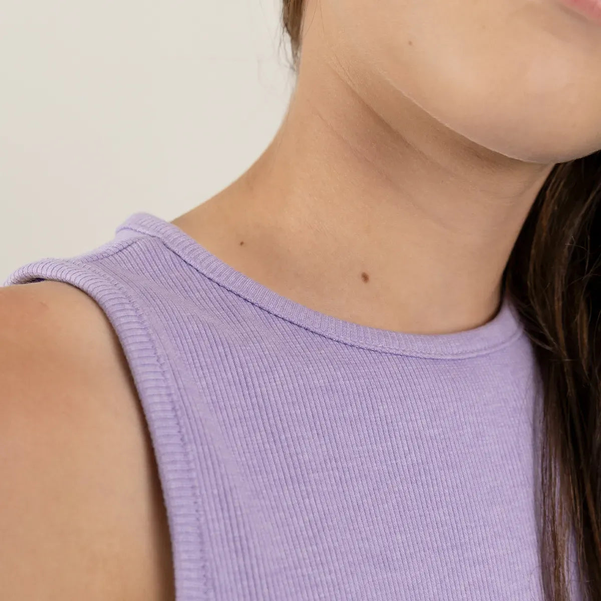 Camisa silueta crop para niña