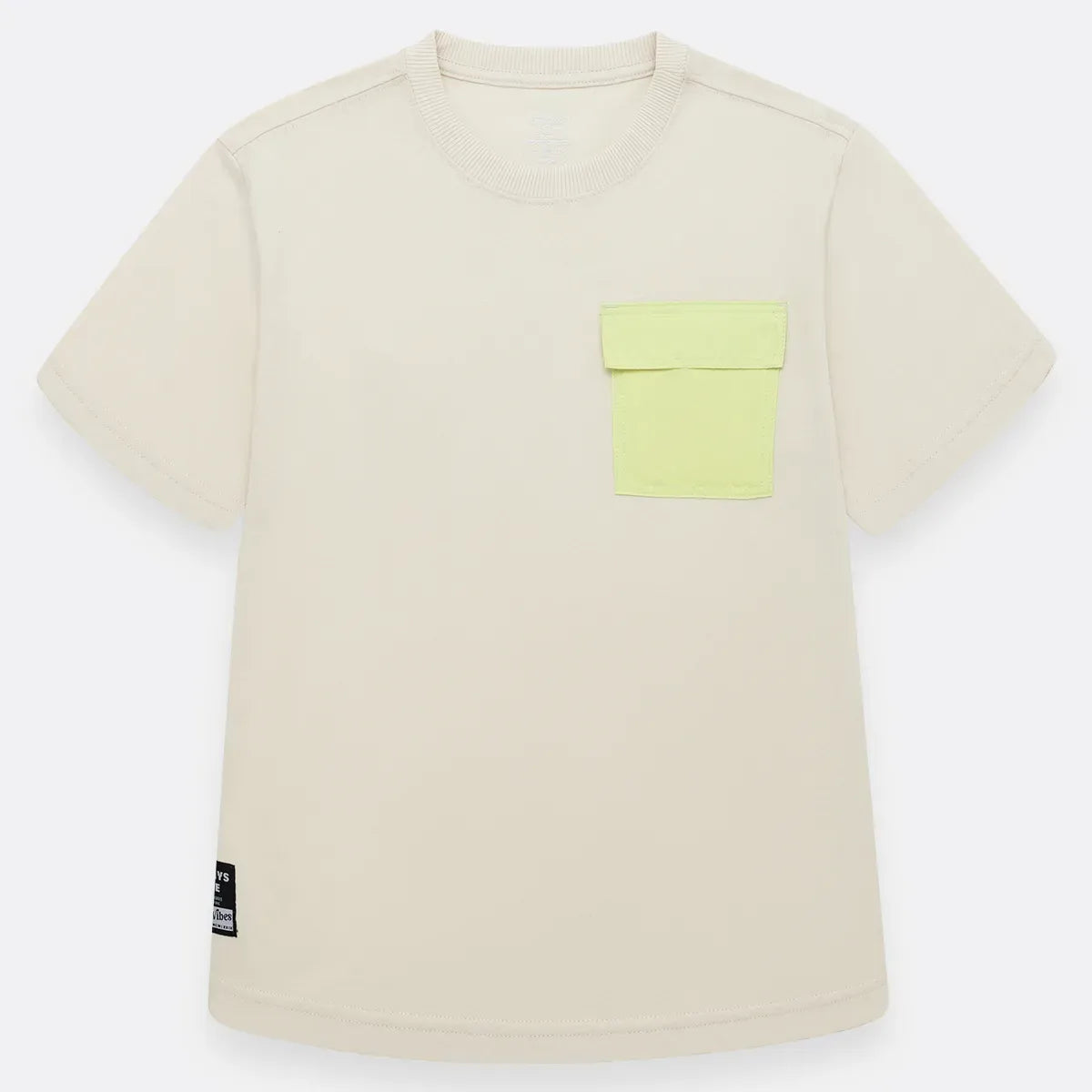 Camiseta para niño manga corta con bolsillo