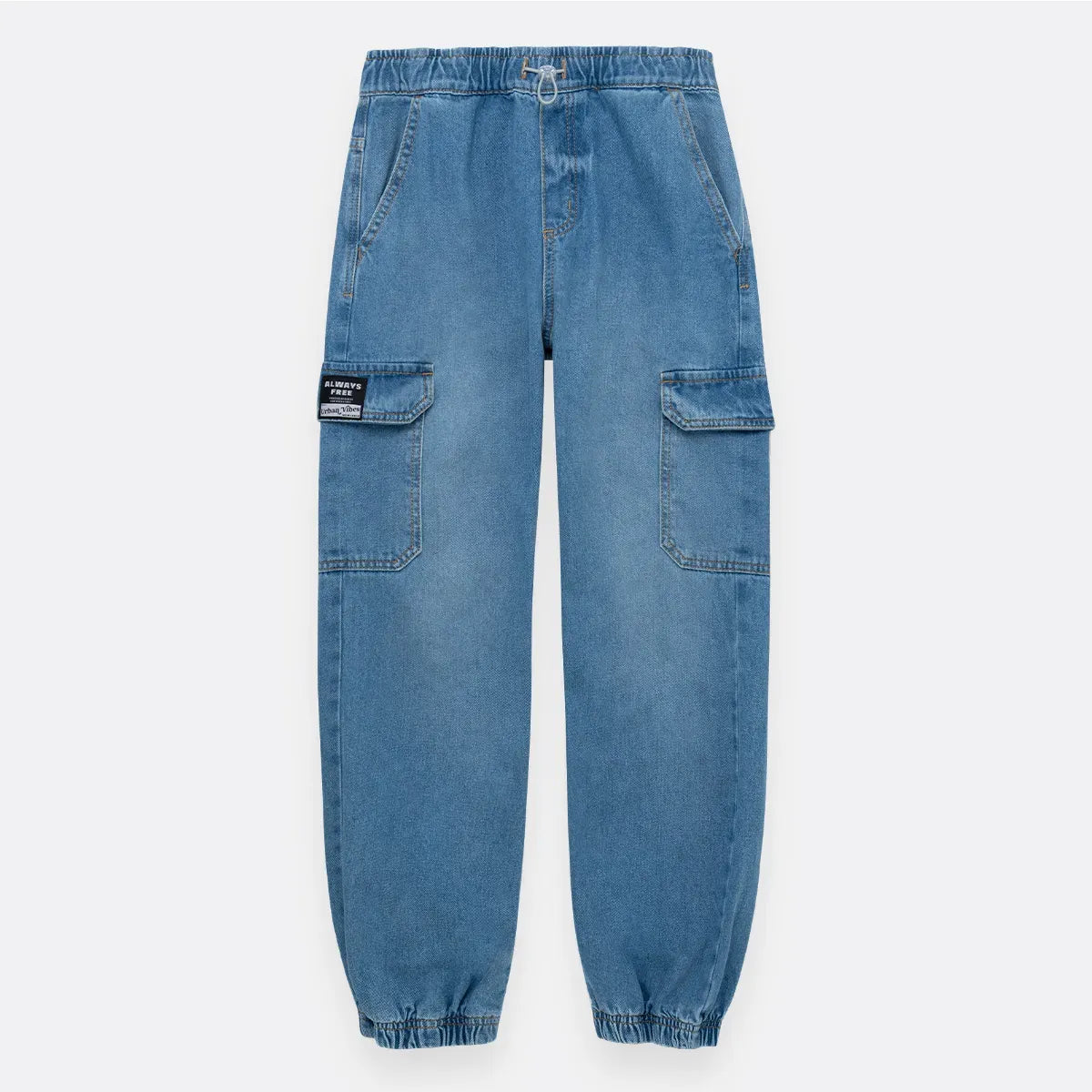 Denim silueta parachute para niño