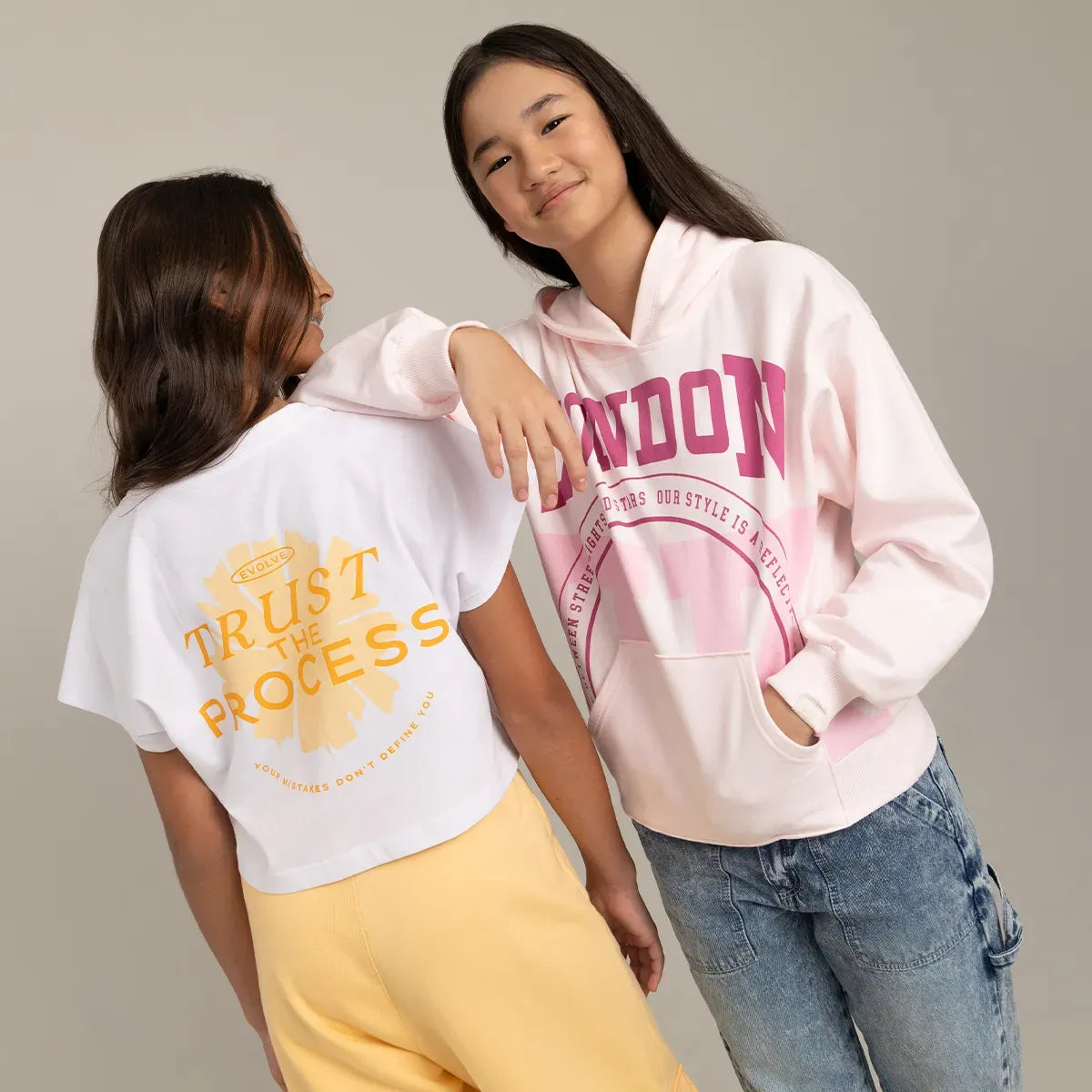 Denim silueta recto para niña