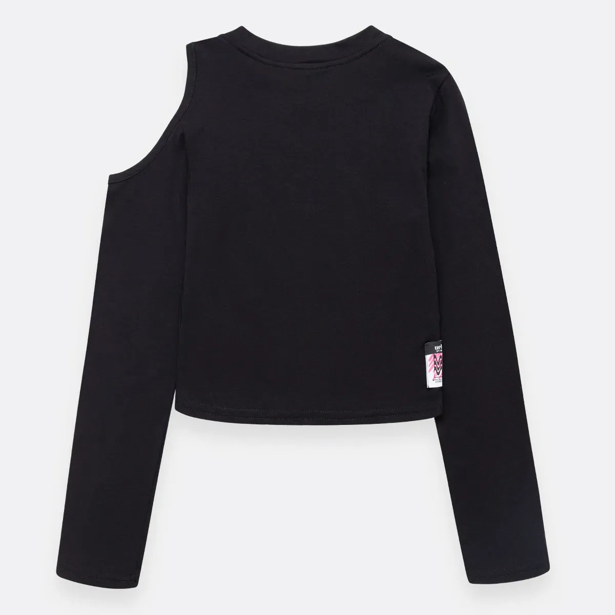 Camisa silueta crop top para niña