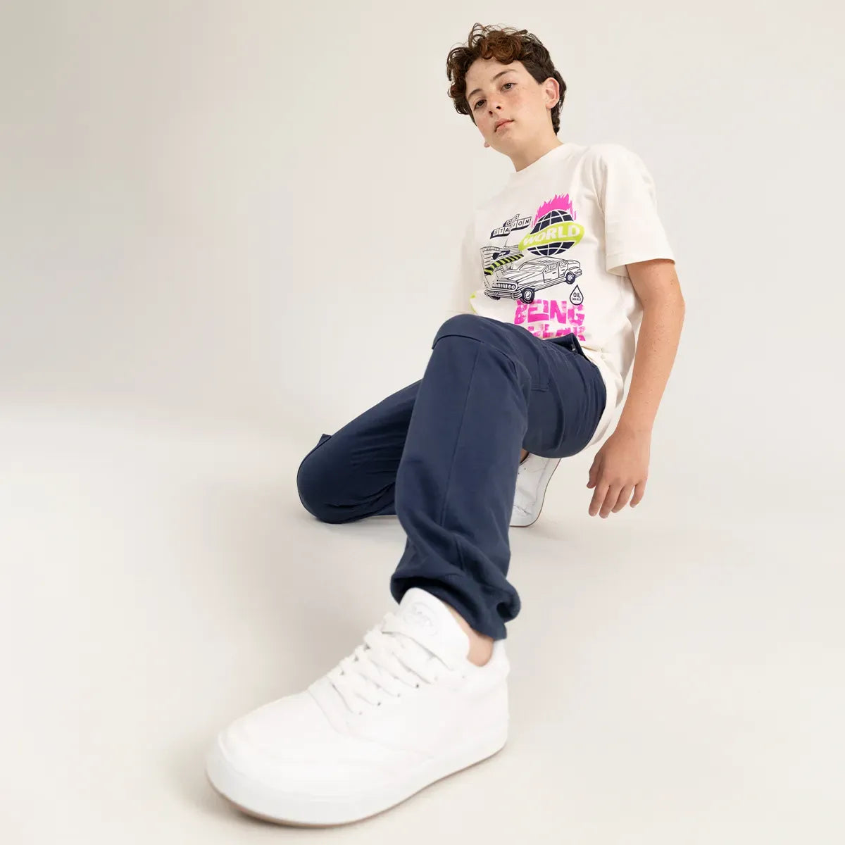 Conjunto de camiseta manga corta + sudadera para niño