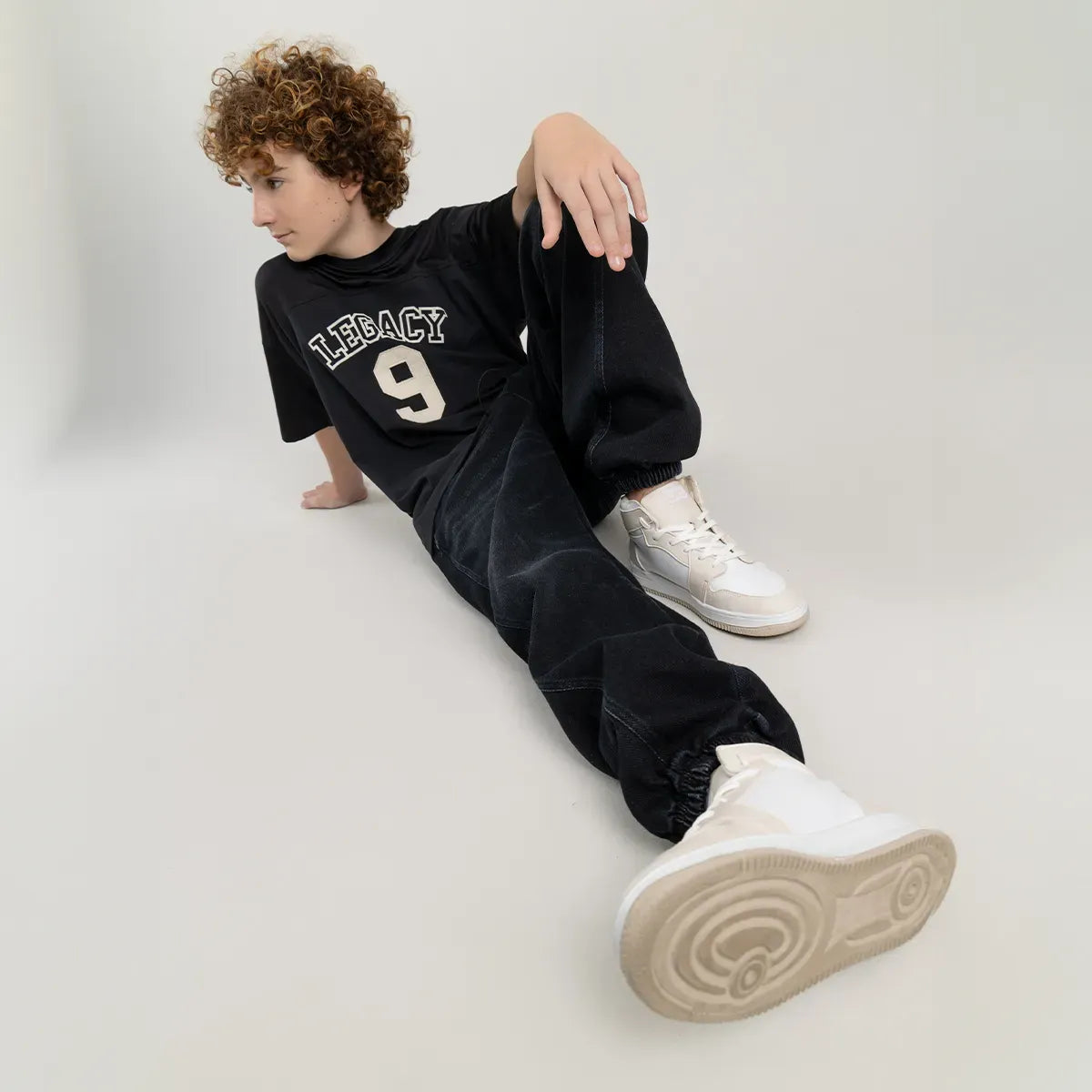 Jean wide leg para niño