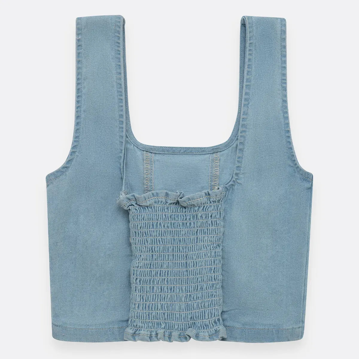 Camisa crop top para niña manga sisa