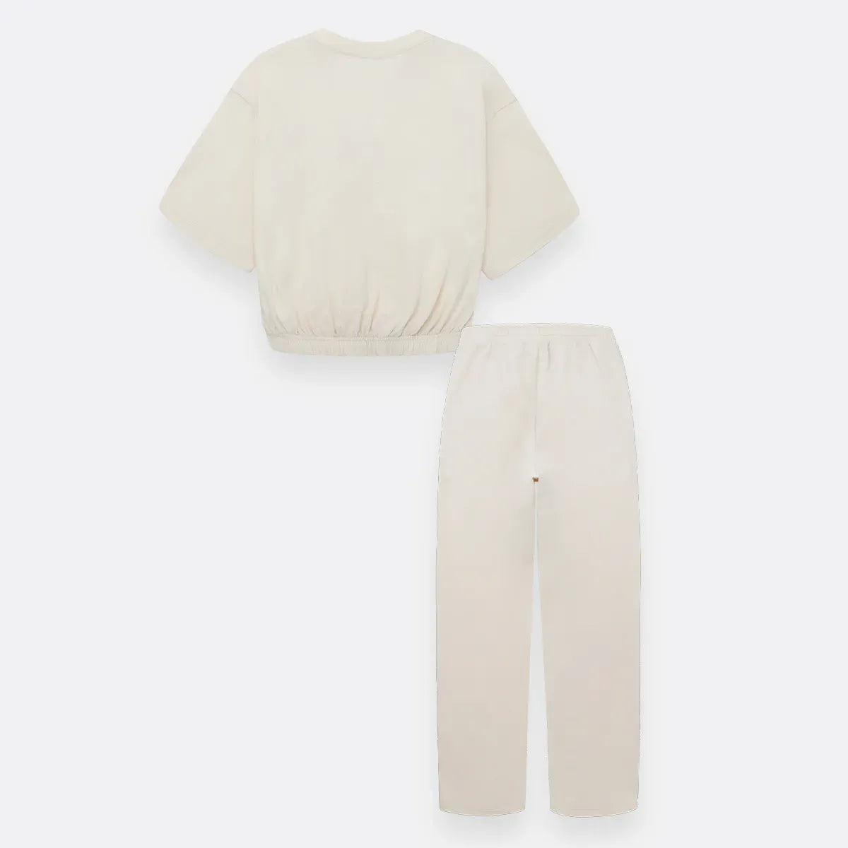 Conjunto de camiseta manga corta + sudadera para niña