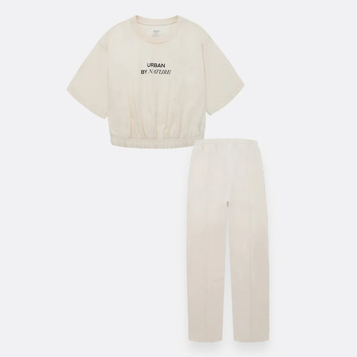 Conjunto de camiseta manga corta + sudadera para niña