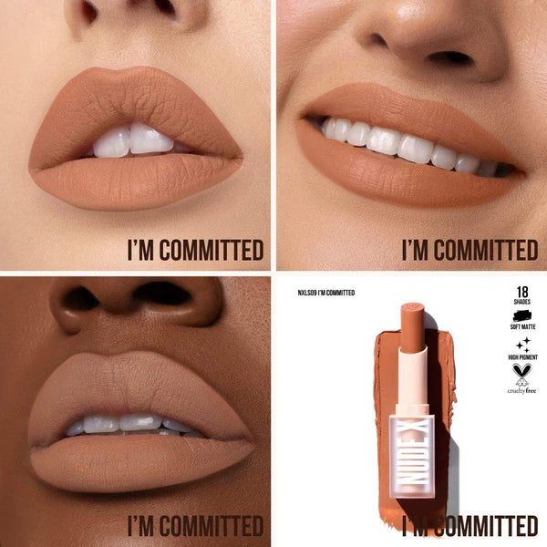 Beauty Creations: "NUDE X" Labiales Mate