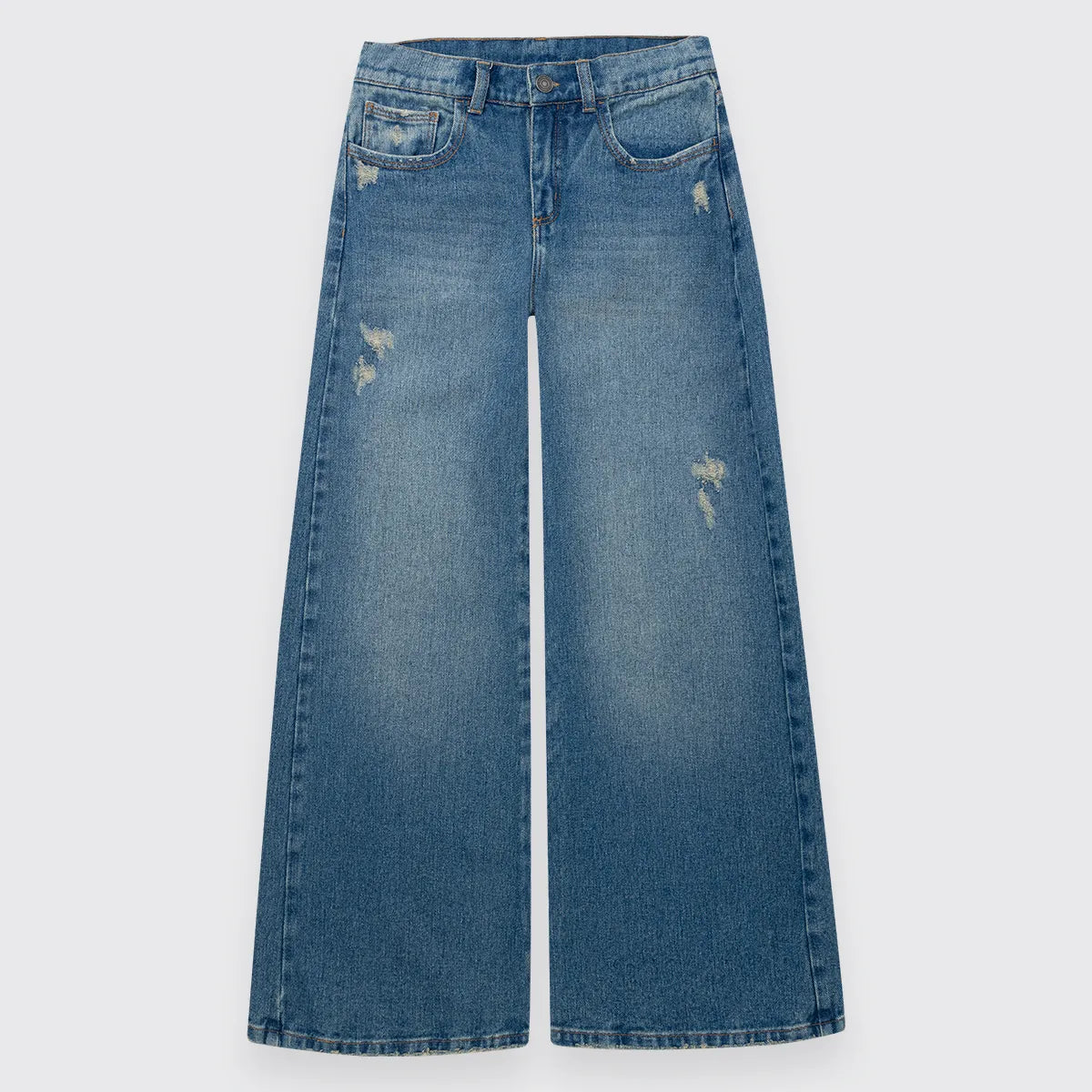 Denim wide leg para niña