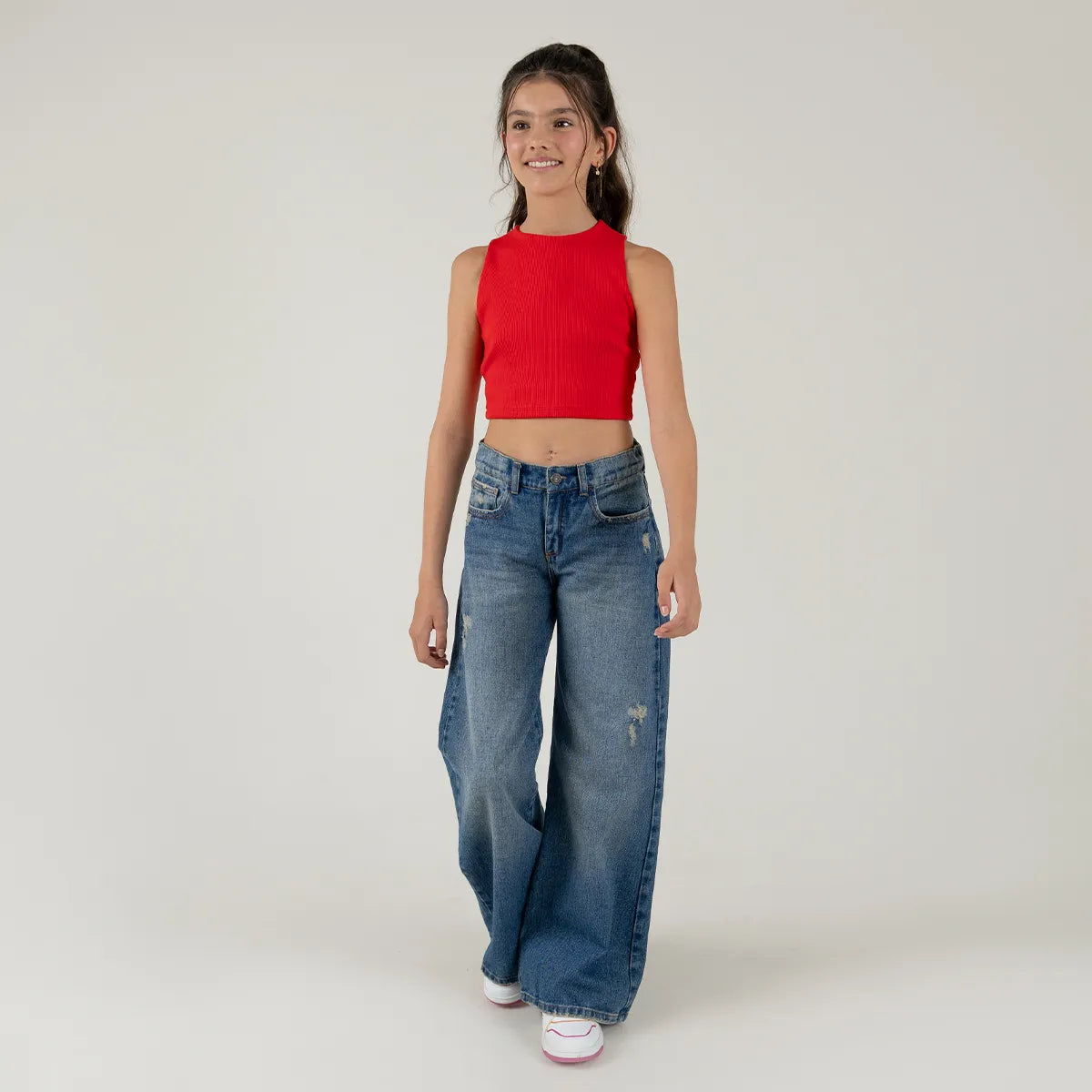 Camisa croptop para niña