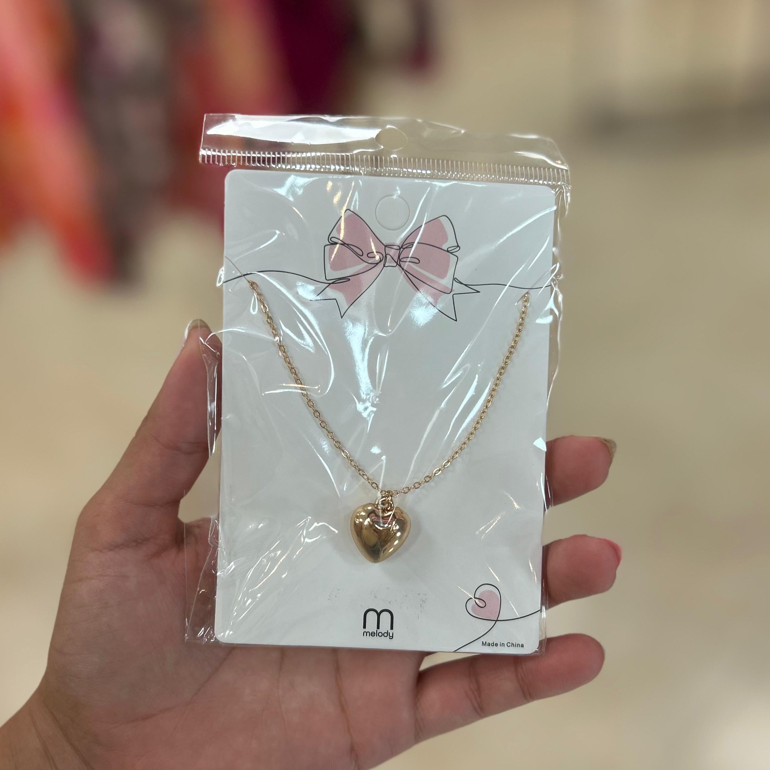 Collar De Corazón Para Niña