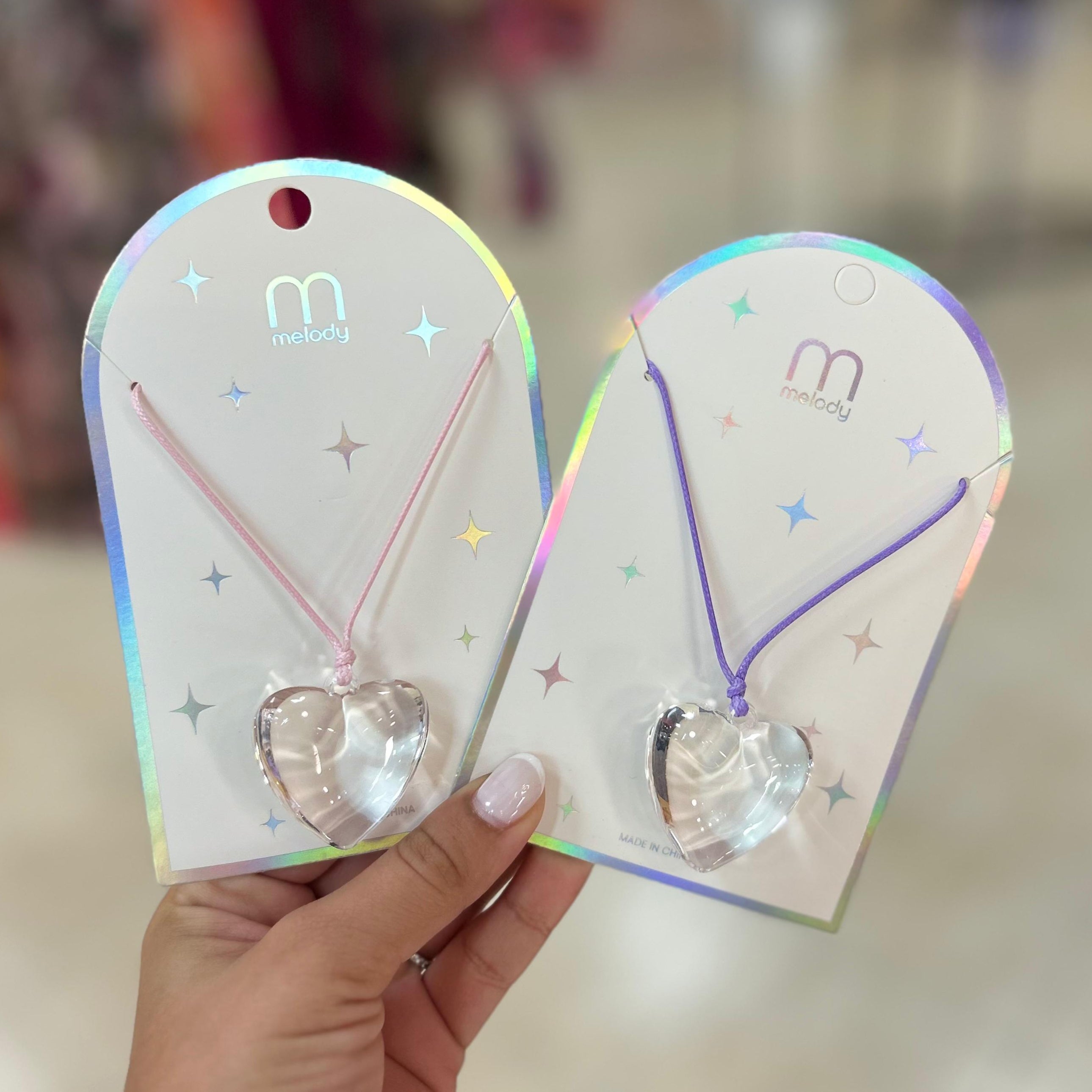 Collar De Hilo Con Pendant De Corazón