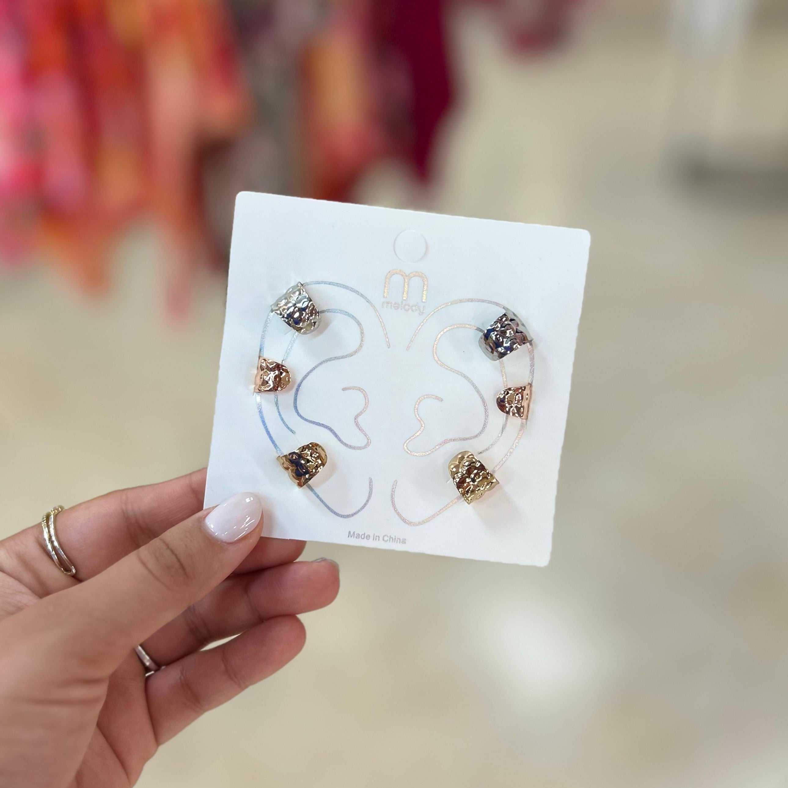 Set De 3 Pares De Earcuffs