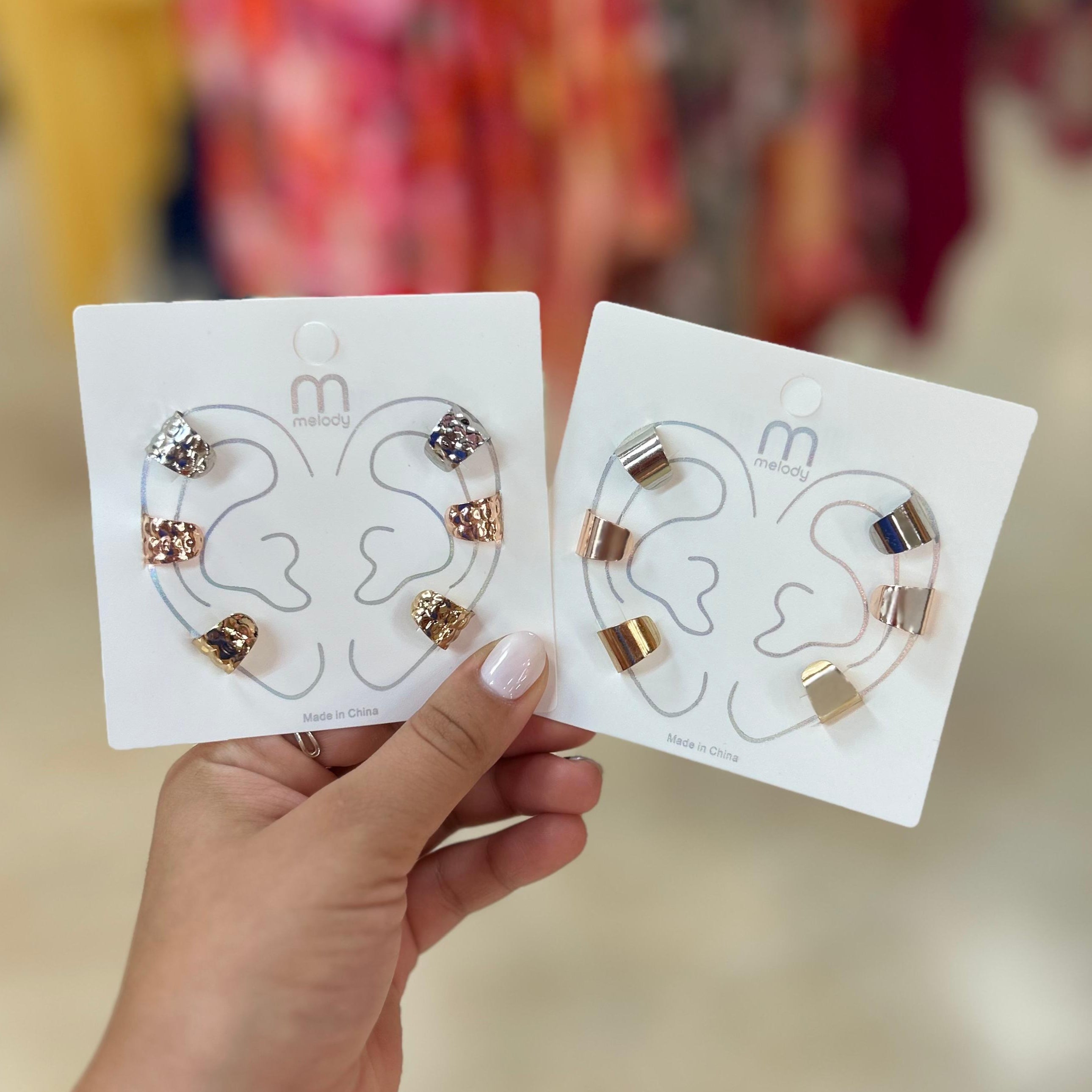 Set De 3 Pares De Earcuffs