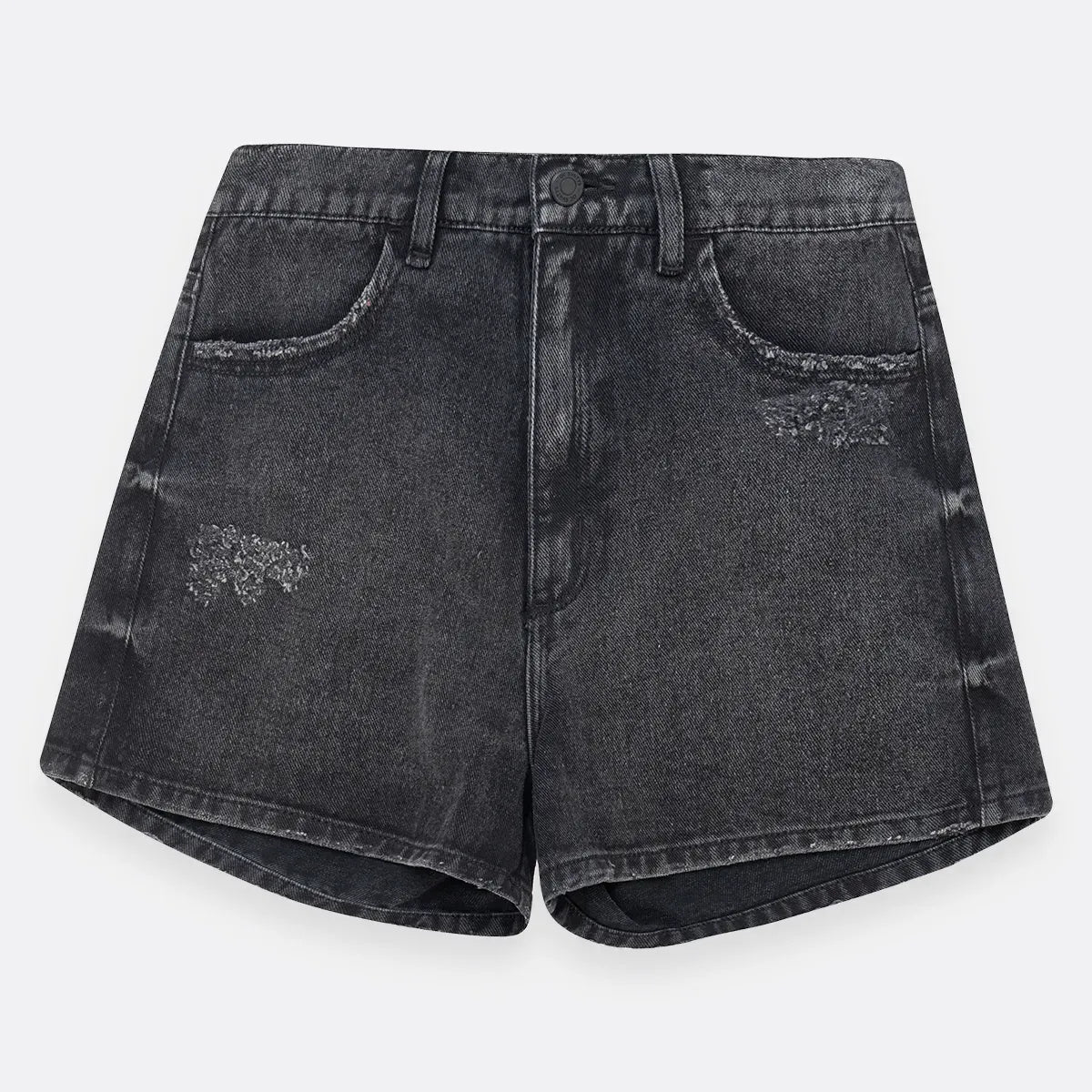 Short en denim con bolsillos para niña